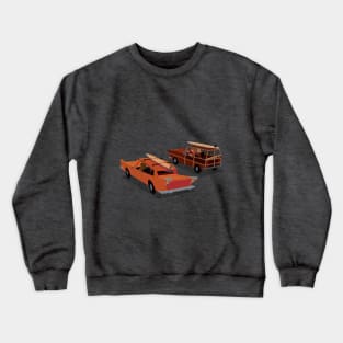 Gone Surfing Vintage Cars & Surfboards Crewneck Sweatshirt